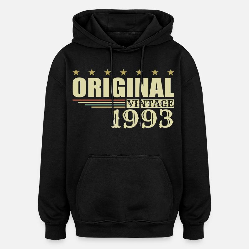 1993 Anniversaire 1993 - Sweat à capuche oversize unisexe - noir