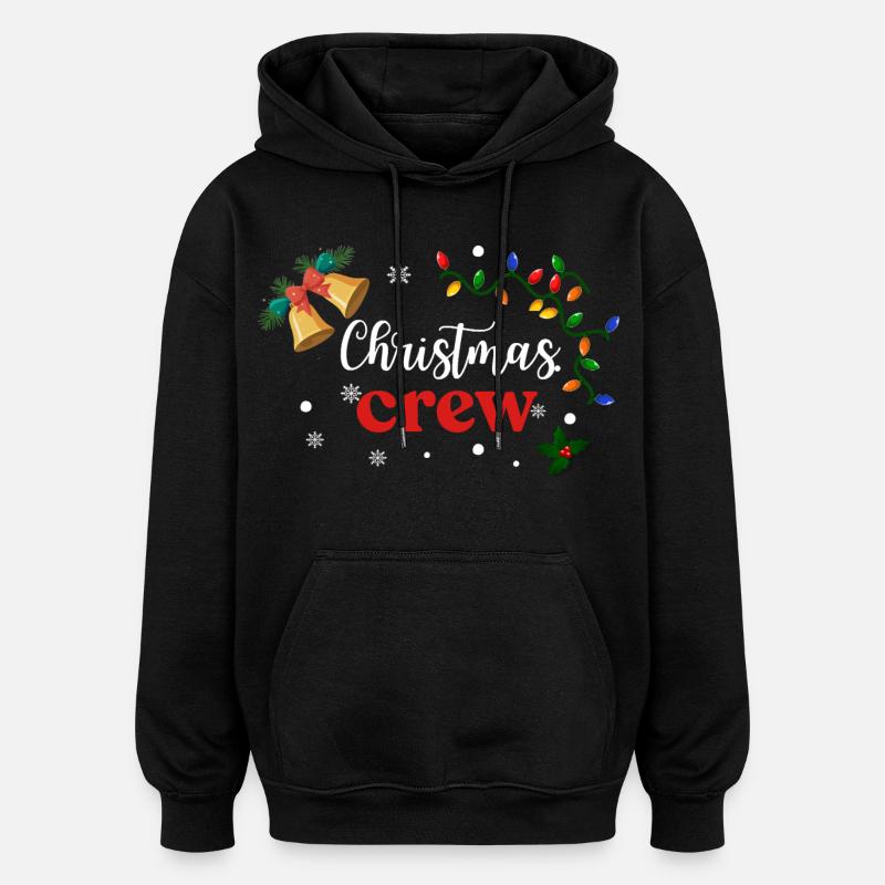 Équipage de Noël - Sweat à capuche oversize unisexe - noir