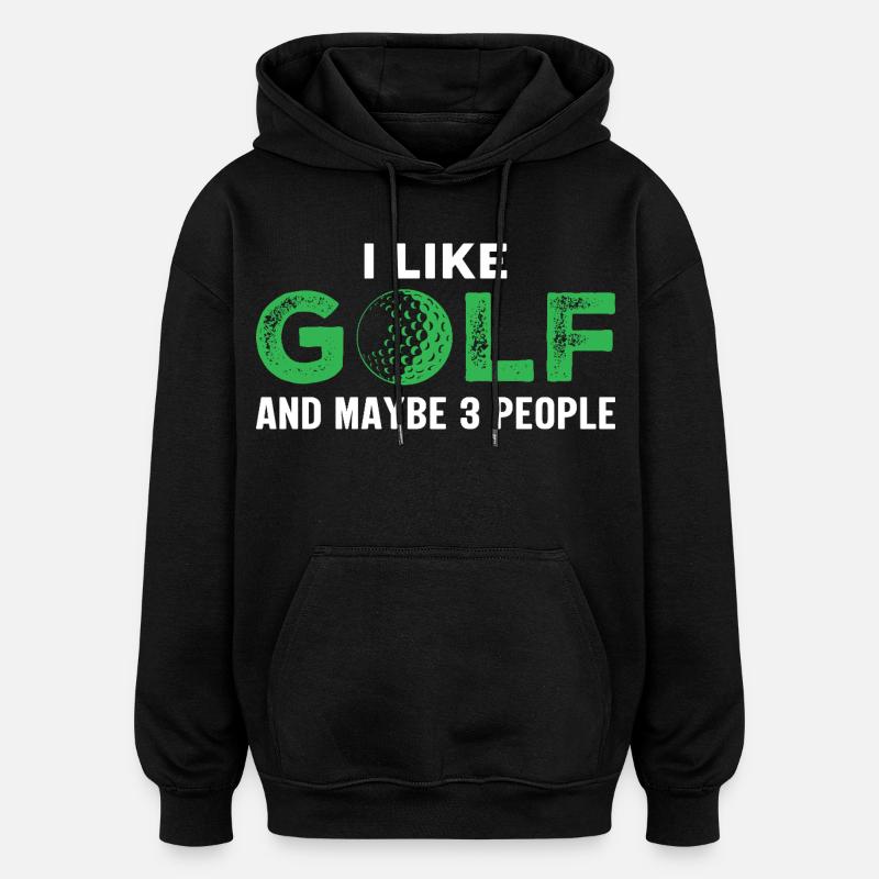 golfe - Sweat à capuche oversize unisexe - noir