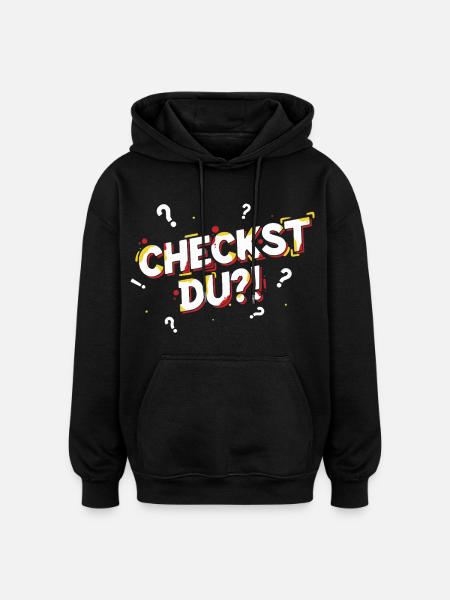 Skjønner du?! - Morsom ungdomsslang - Oversized unisex-hettegenser - svart