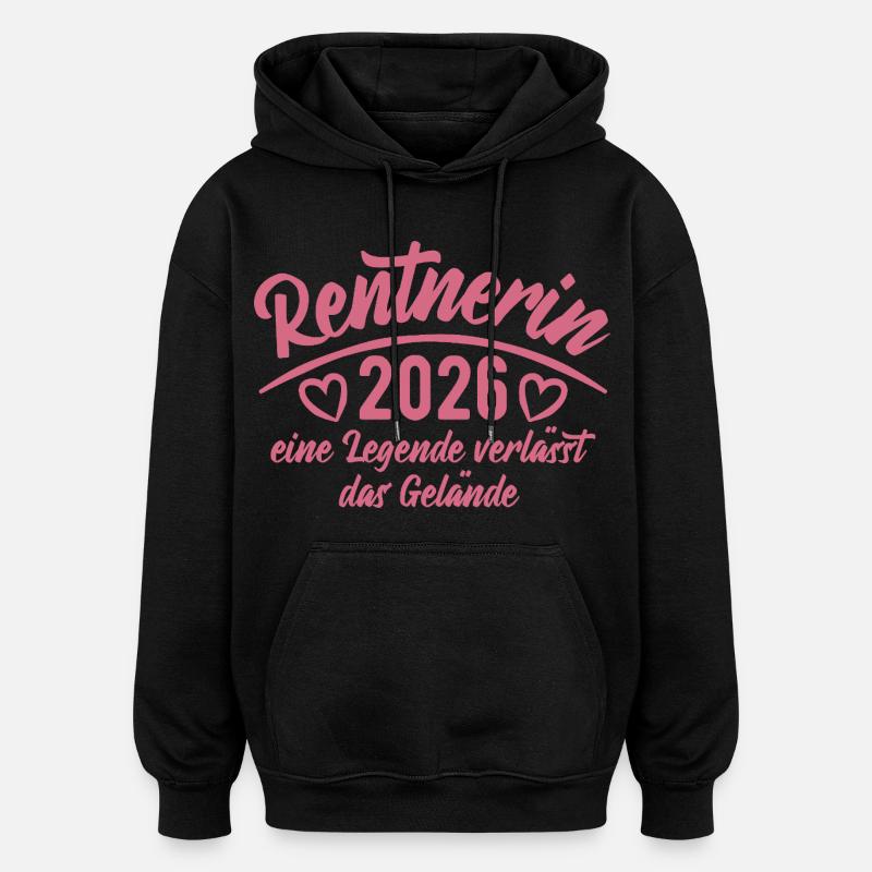 Retraité 2026 - Retraite - Pension - Sweat à capuche oversize unisexe - noir