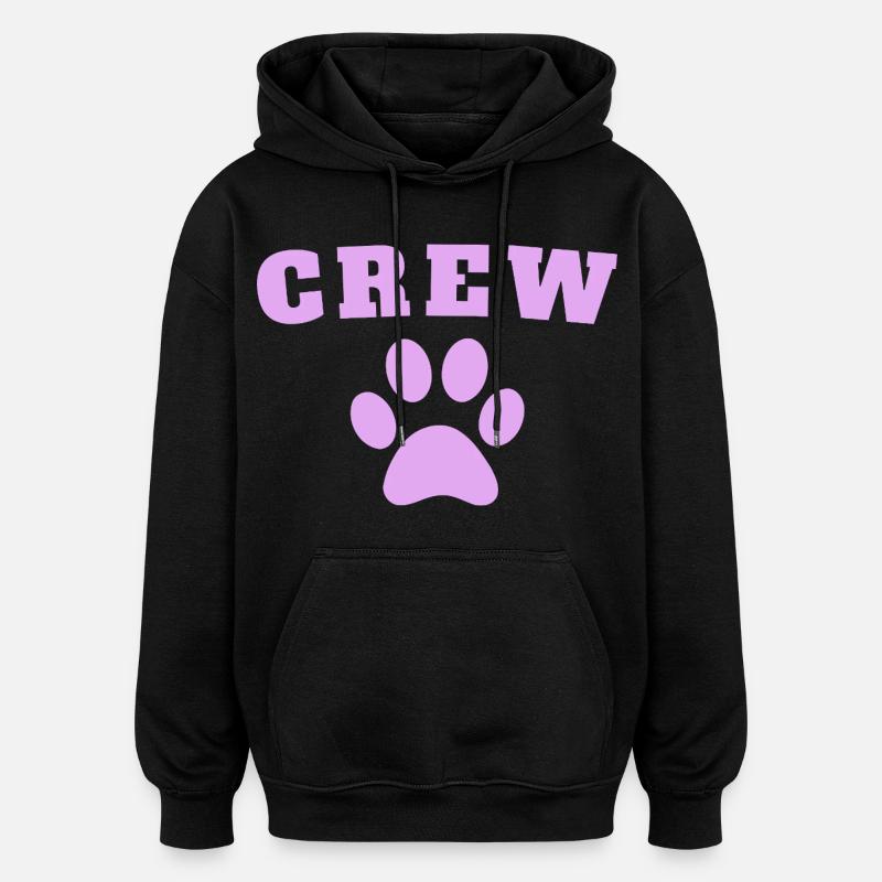 Chien d’équipage - Sweat à capuche oversize unisexe - noir