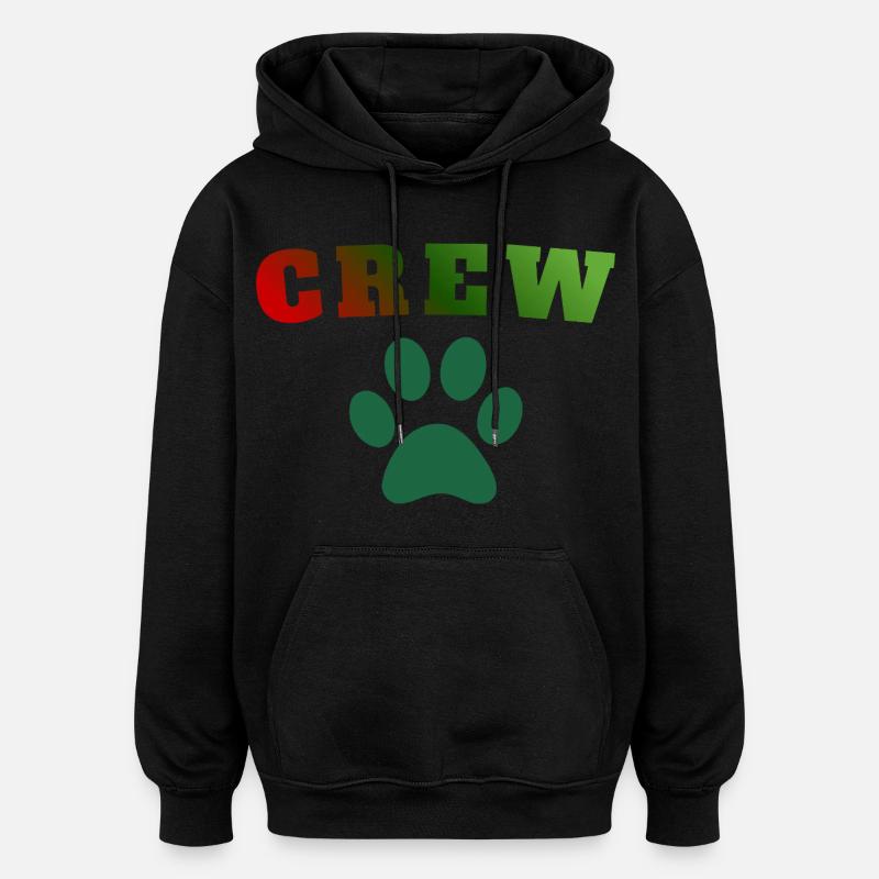 Chien d’équipage - Sweat à capuche oversize unisexe - noir
