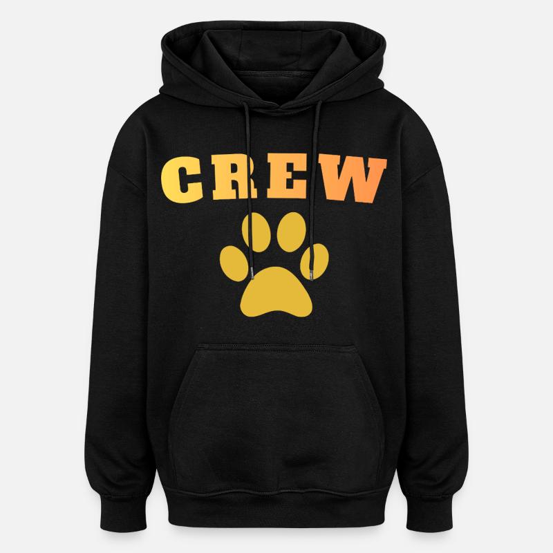 Chien d’équipage - Sweat à capuche oversize unisexe - noir