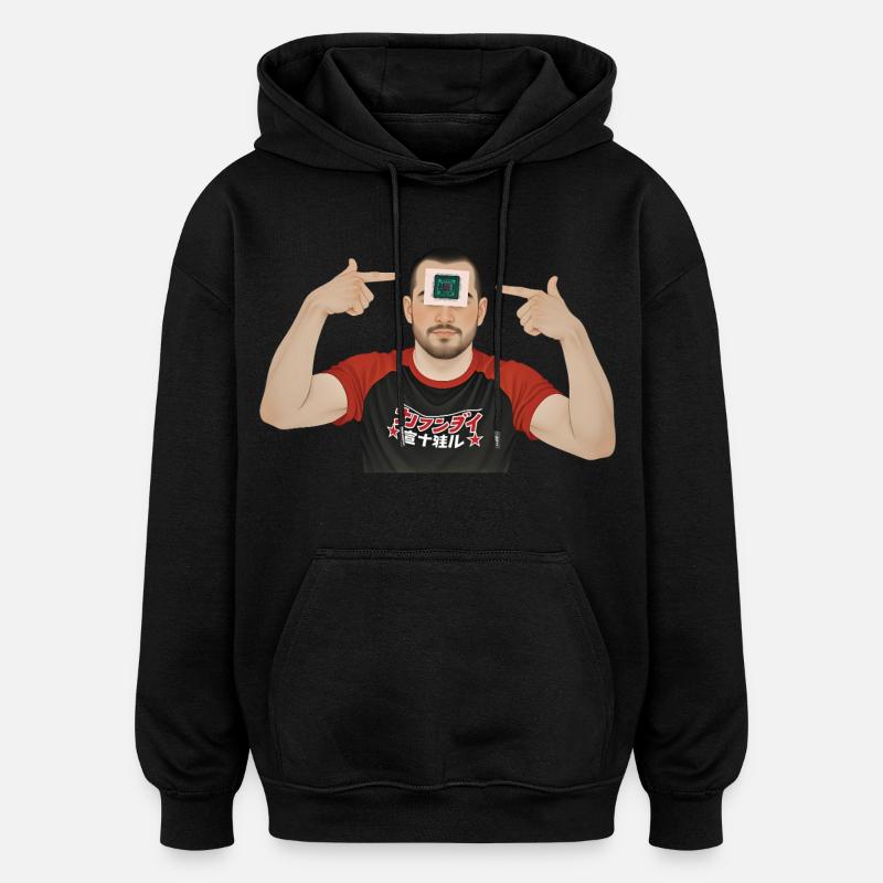 BRAIN PROCESSOR - geek & scifi - Sweat à capuche oversize unisexe - noir
