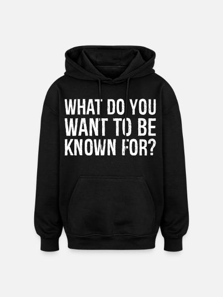 Que voulez-vous qu’on connaisse - Sweat à capuche oversize unisexe - noir