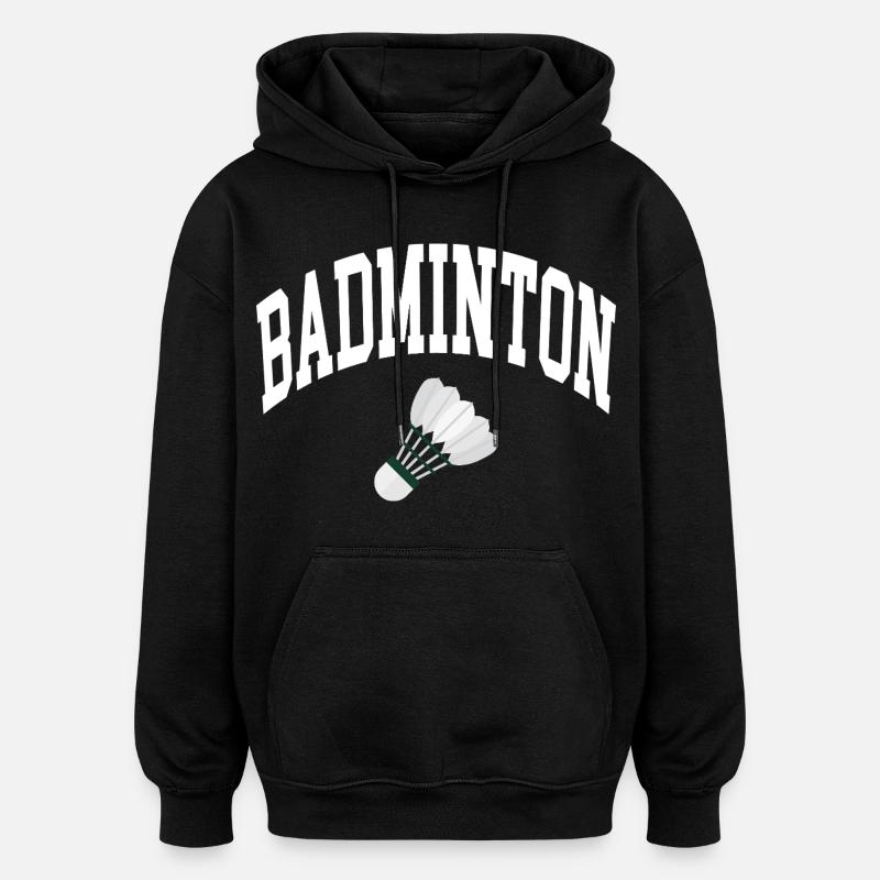 Badminton - Sweat à capuche oversize unisexe - noir