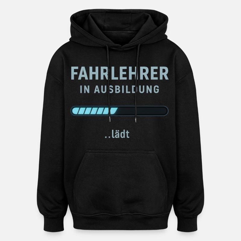 Driving instructor in training - Oversized Unisex Hoodie - black