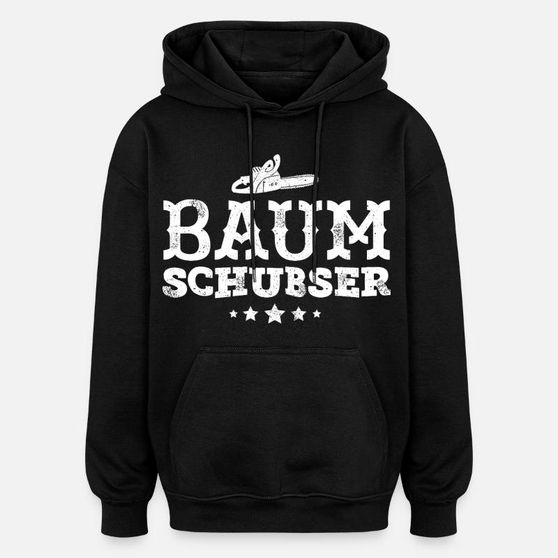 bûcheron - Sweat à capuche oversize unisexe - noir