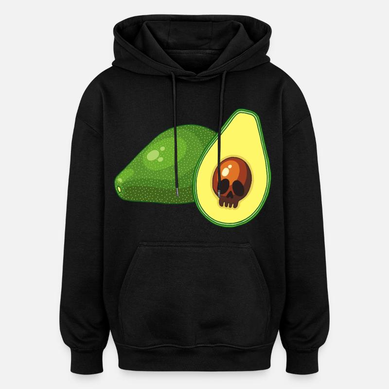 Crâne d'avocat - Sweat à capuche oversize unisexe - noir
