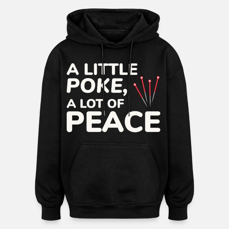 Licensed TCM Practitioner Expert Calming - Oversized Unisex Hoodie - black