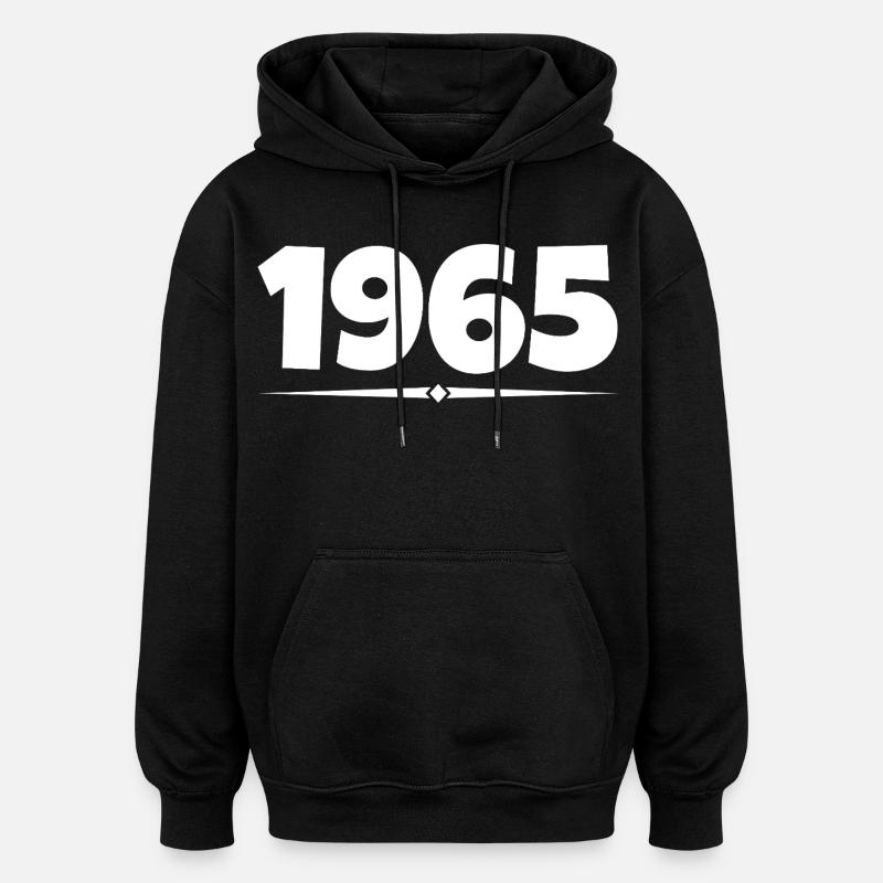 cadeau 1965 - Sweat à capuche oversize unisexe - noir