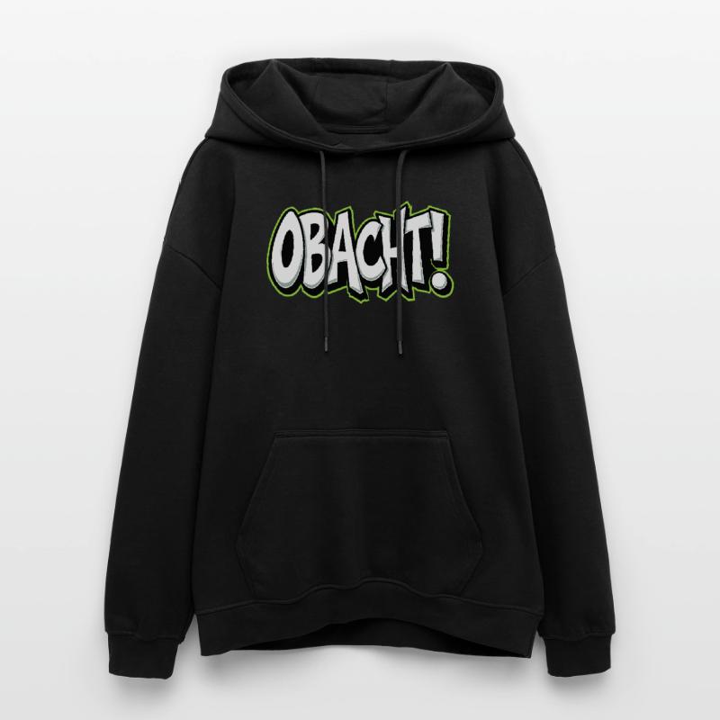 Caution Bavarian Saying Dialect Warning Oversized Unisex Hoodie