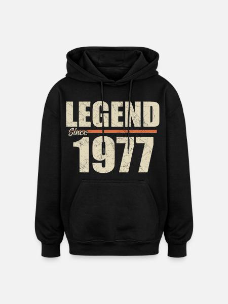 Birthday 1977 | Legend since 1977 - Oversized Unisex Hoodie - black