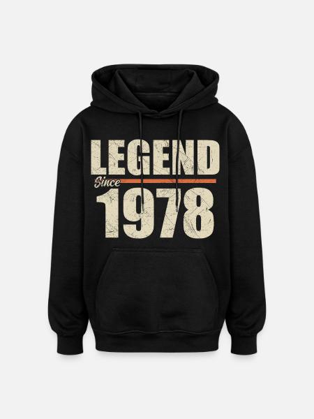 Birthday 1978 | Legend since 1978 - Oversized Unisex Hoodie - black