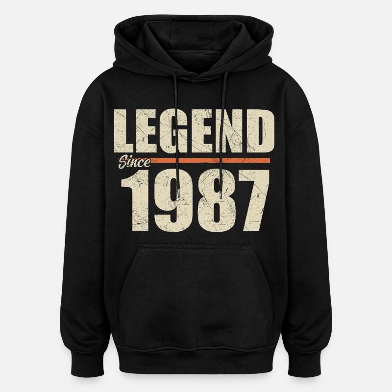 Birthday 1987 | Legend since 1987 - Oversized Unisex Hoodie - black