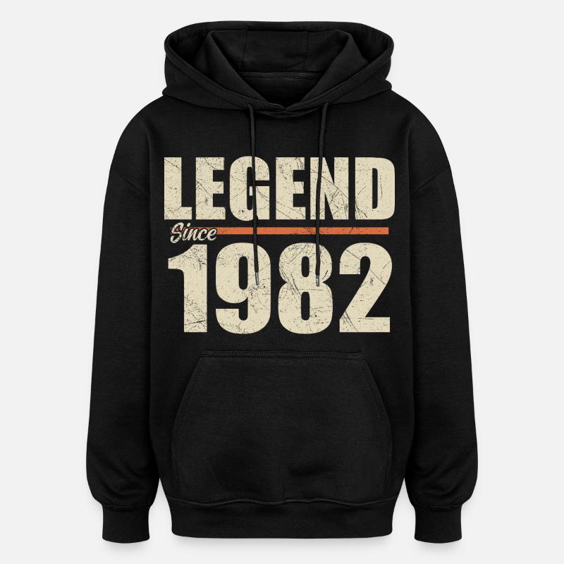 Birthday 1982 | Legend since 1982 - Oversized Unisex Hoodie - black