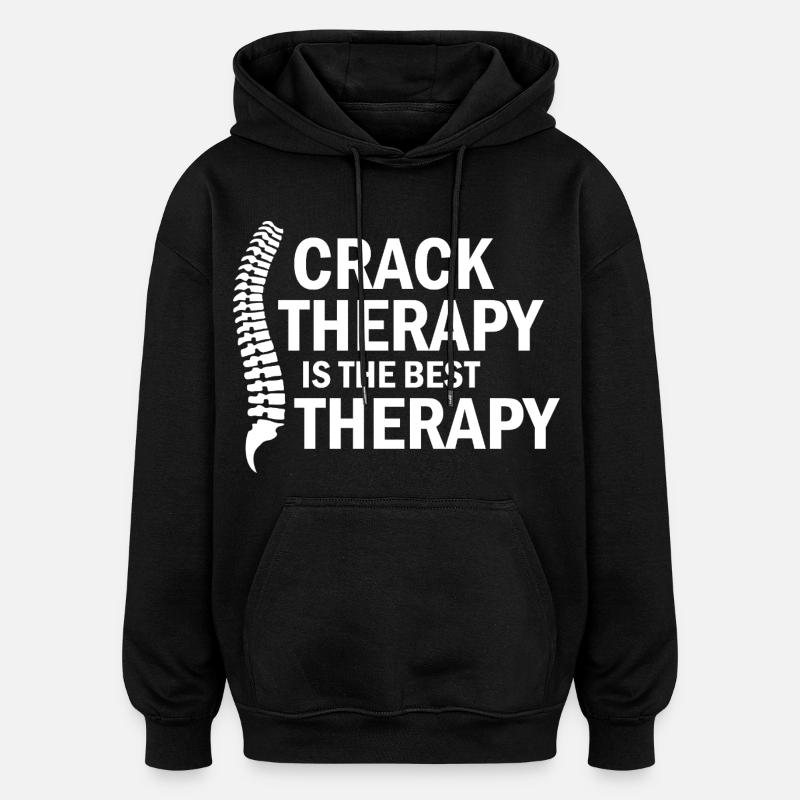 Ajustement Spinal Professionnel Agréé en DC - Sweat à capuche oversize unisexe - noir