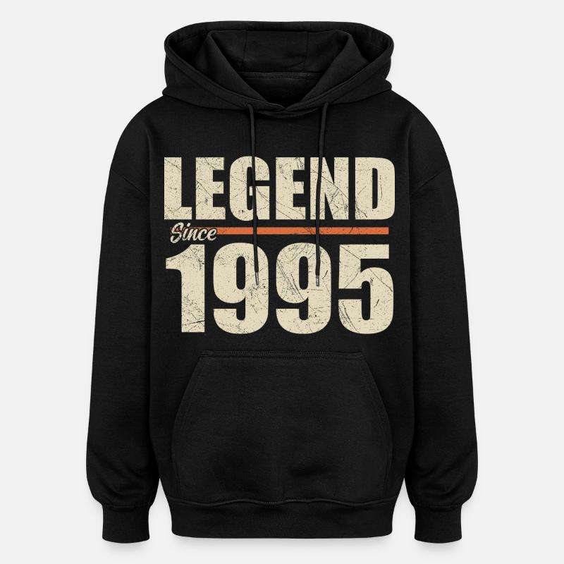 Anniversaire 1995 | Légende depuis 1995 - Sweat à capuche oversize unisexe - noir
