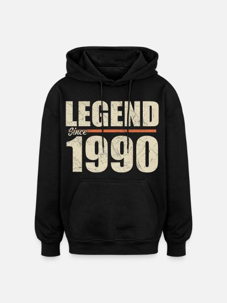 1990 Birthday | Legend since 1990 - Oversized Unisex Hoodie - black