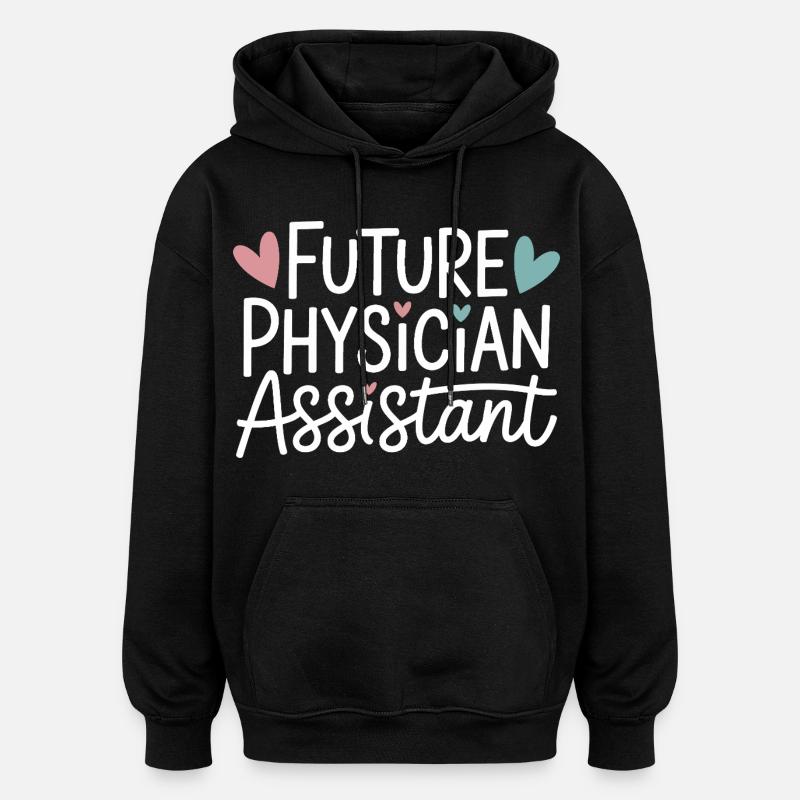 Futur assistant médical - Sweat à capuche oversize unisexe - noir