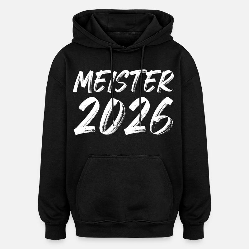 Champion 2026 - Sweat à capuche oversize unisexe - noir