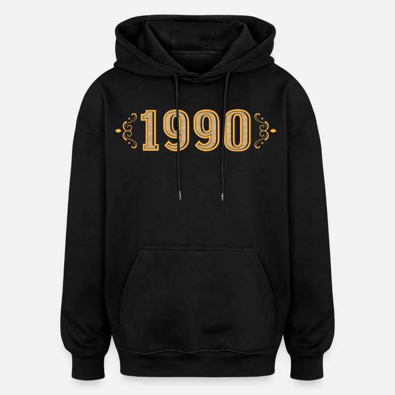 Legende seit 1990 Retro 1990 - Oversized Unisex Hoodie - Schwarz