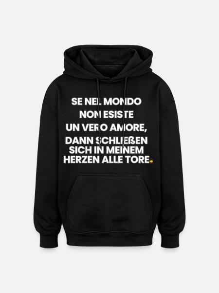 Italian-German-Rhyme 1 (Ver. A) - Oversized Unisex Hoodie - black