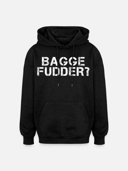 BAGGEFUDDER Hessisch Spruch Hessen lustig - Oversized Unisex Hoodie - black
