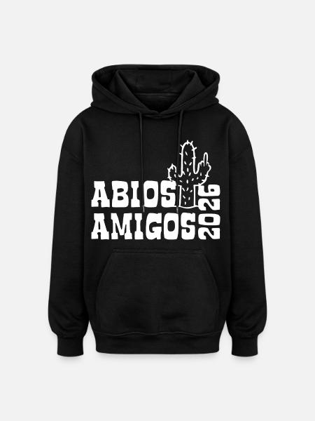 Abios Amigos 2026 - Abitur - Cactus Gift - Oversized Unisex Hoodie - black