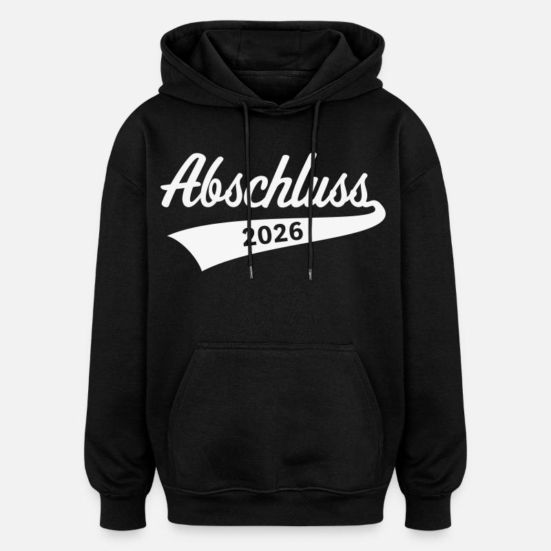 Abschluss 2026 (Schulabschluss / White) - Oversized Unisex Hoodie - Schwarz