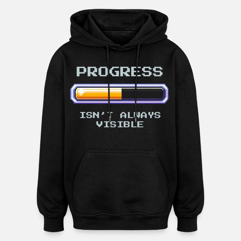 Invisible Progress | Social Work - Oversized Unisex Hoodie - black