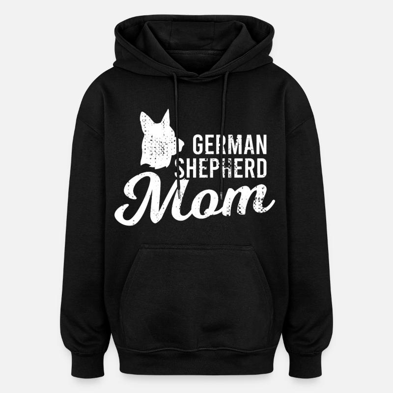 German Shepherd Mom - Oversized Unisex Hoodie - black