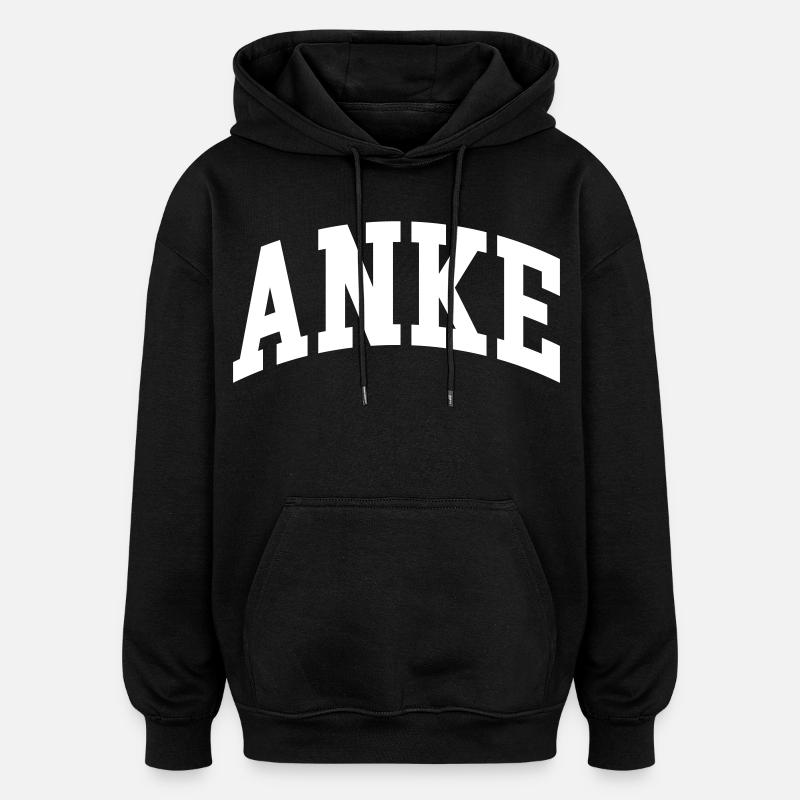 Anke - Oversized Unisex Hoodie - Schwarz