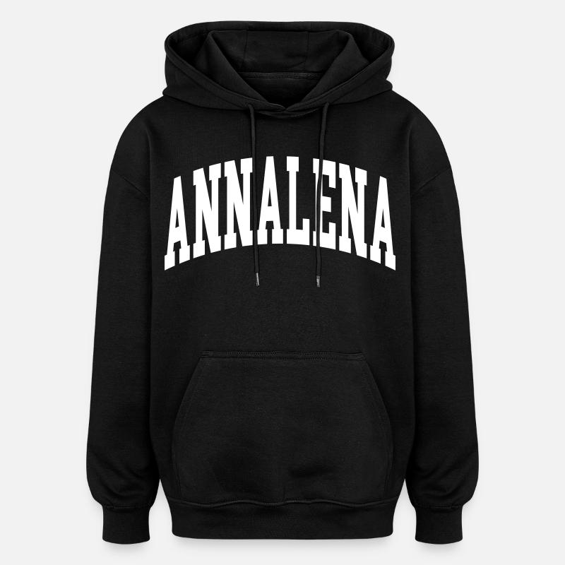 ANNALENA - Oversized Unisex Hoodie - black