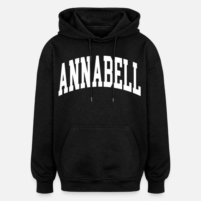 Annabell - Sweat à capuche oversize unisexe - noir