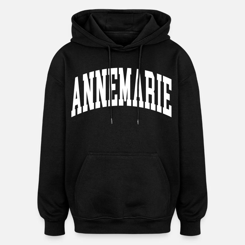 Annemarie - Sweat à capuche oversize unisexe - noir