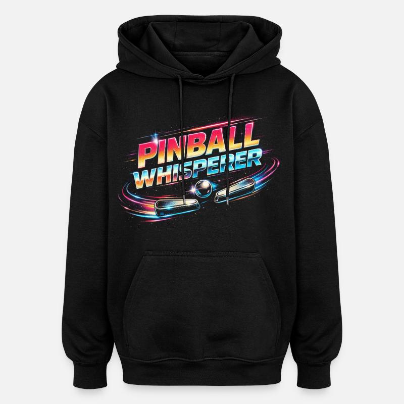 Pinball Whisperer Flipperspieler - Oversized Unisex Hoodie - Schwarz