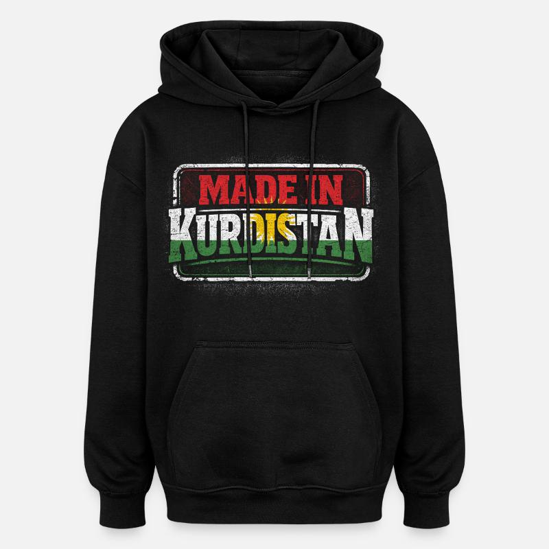Made In Kurdistan Kurde Kurden - Oversized Unisex Hoodie - Schwarz