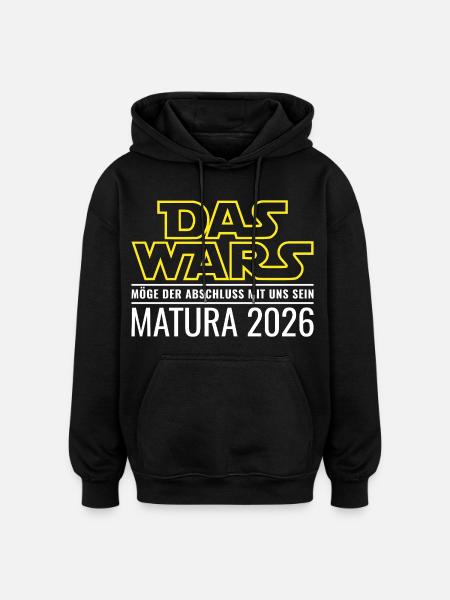 Matura 2026 Das wars - Oversized Unisex Hoodie - Schwarz