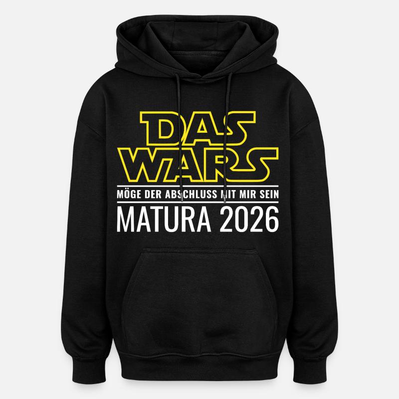 Matura 2026 Das wars - Oversized Unisex Hoodie - Schwarz