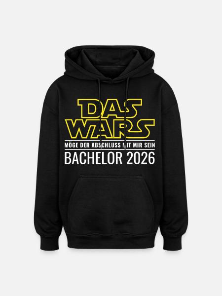 Bachelor 2026 Das wars - Oversized Unisex Hoodie - Schwarz