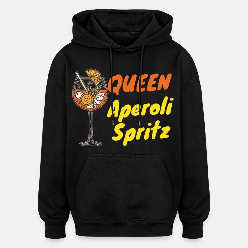 Aperoli Queen – Sommer, Spritz & Spaß - Oversized Unisex Hoodie - Schwarz