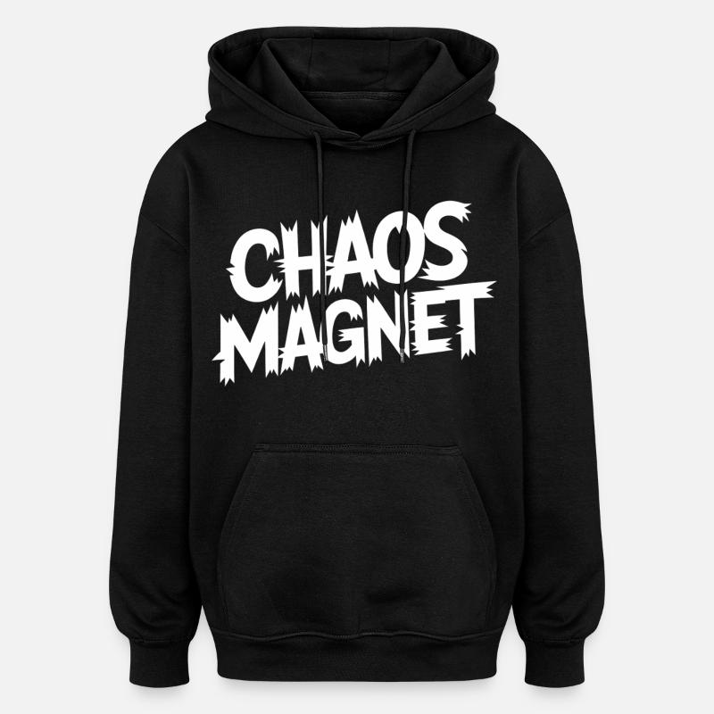 Aimant au Chaos - Sweat à capuche oversize unisexe - noir
