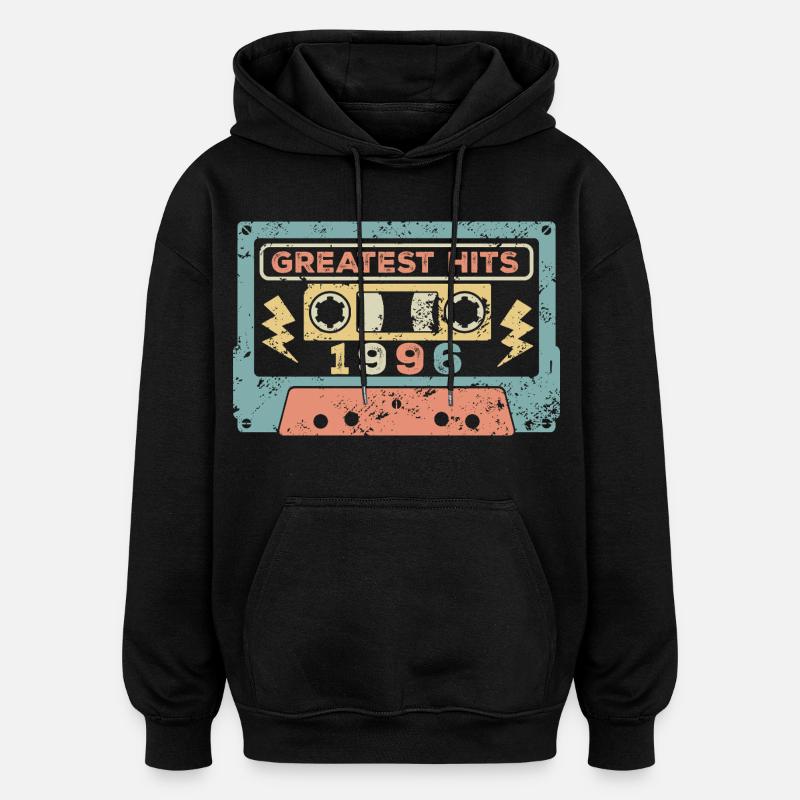 Millésime 1996 - Sweat à capuche oversize unisexe - noir