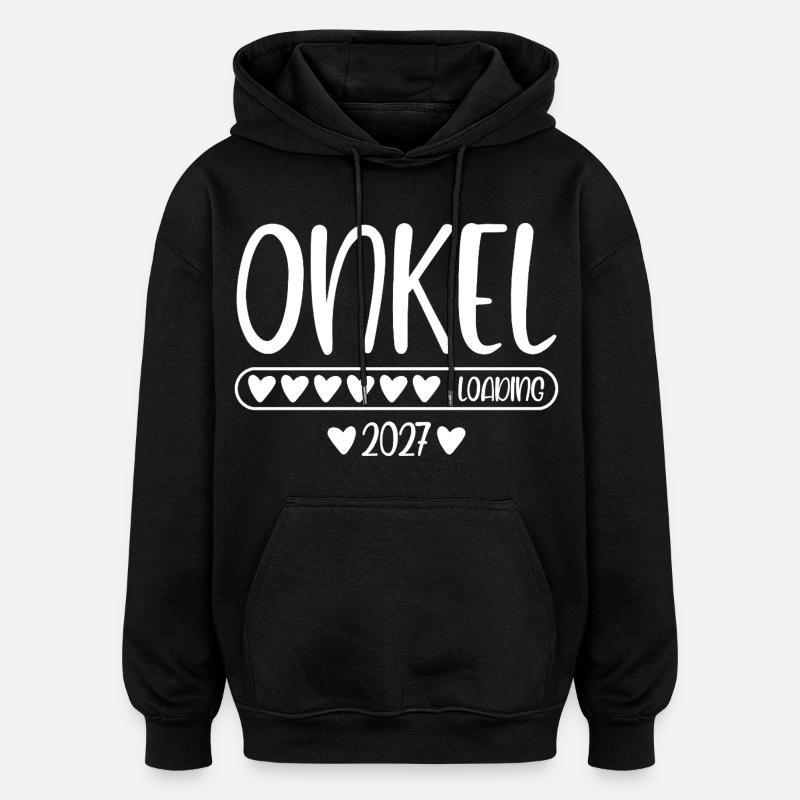 Onkel 2027 loading - Oversized Unisex Hoodie - Schwarz