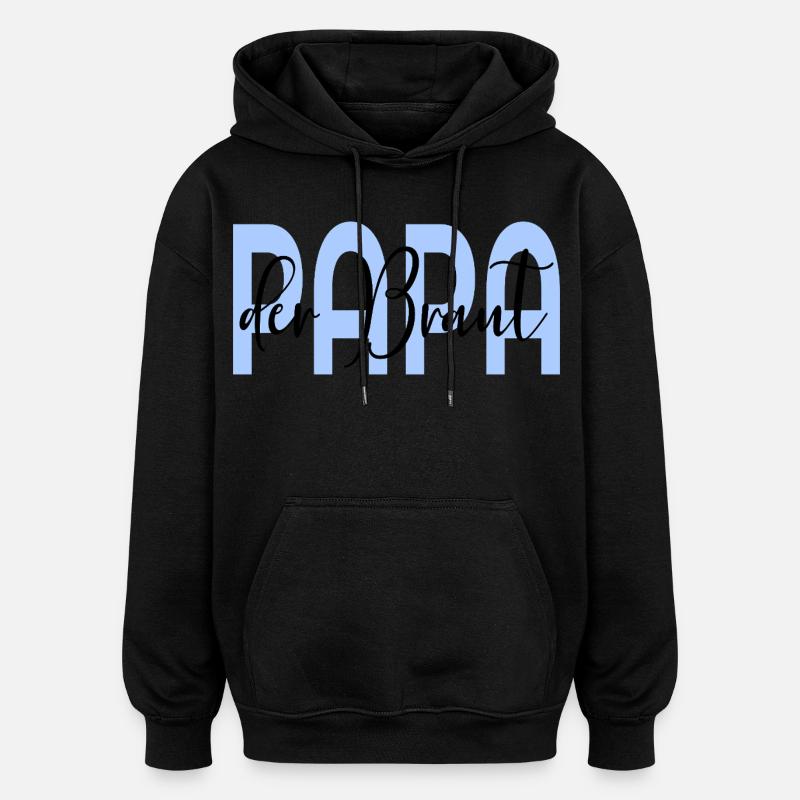 Papa du mariage de la mariée - Sweat à capuche oversize unisexe - noir