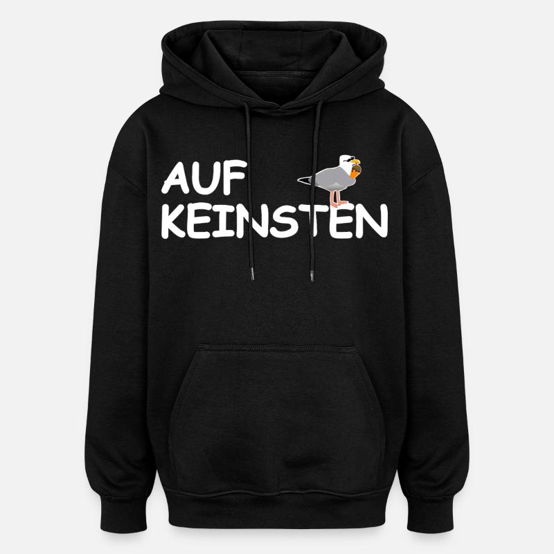 Sur aucune mouette - Sweat à capuche oversize unisexe - noir