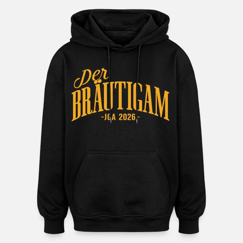 Bräutigam JGA 2026 Junggesellenabschied - Oversized Unisex Hoodie - Schwarz