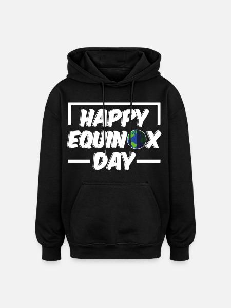 Happy Equinox Day Easter Ostara - Oversized Unisex Hoodie - black